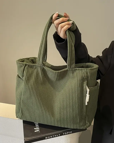 Tilda - Ribbed Bag with Cord Accent