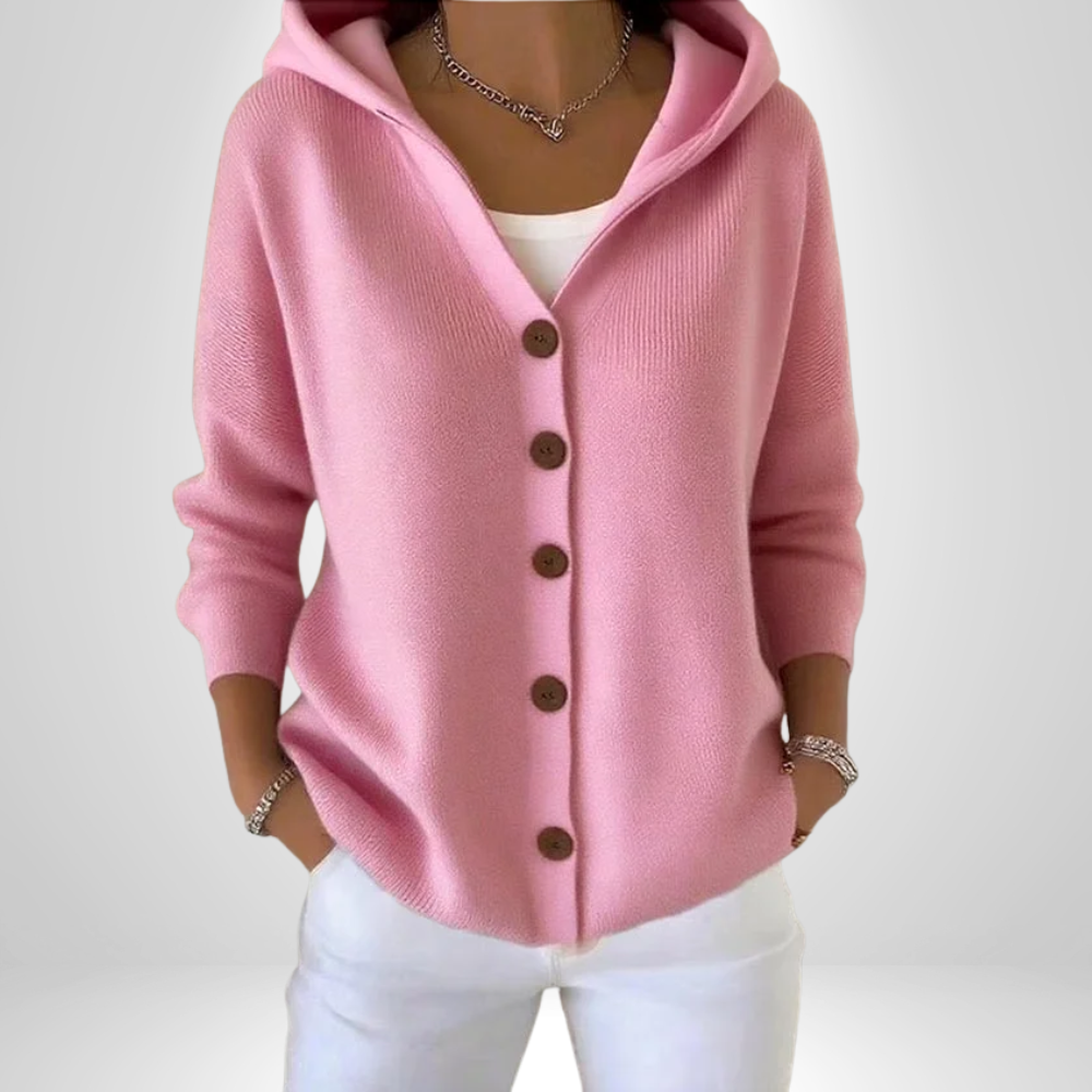 Cléandre - Hooded Gilet with Buttons