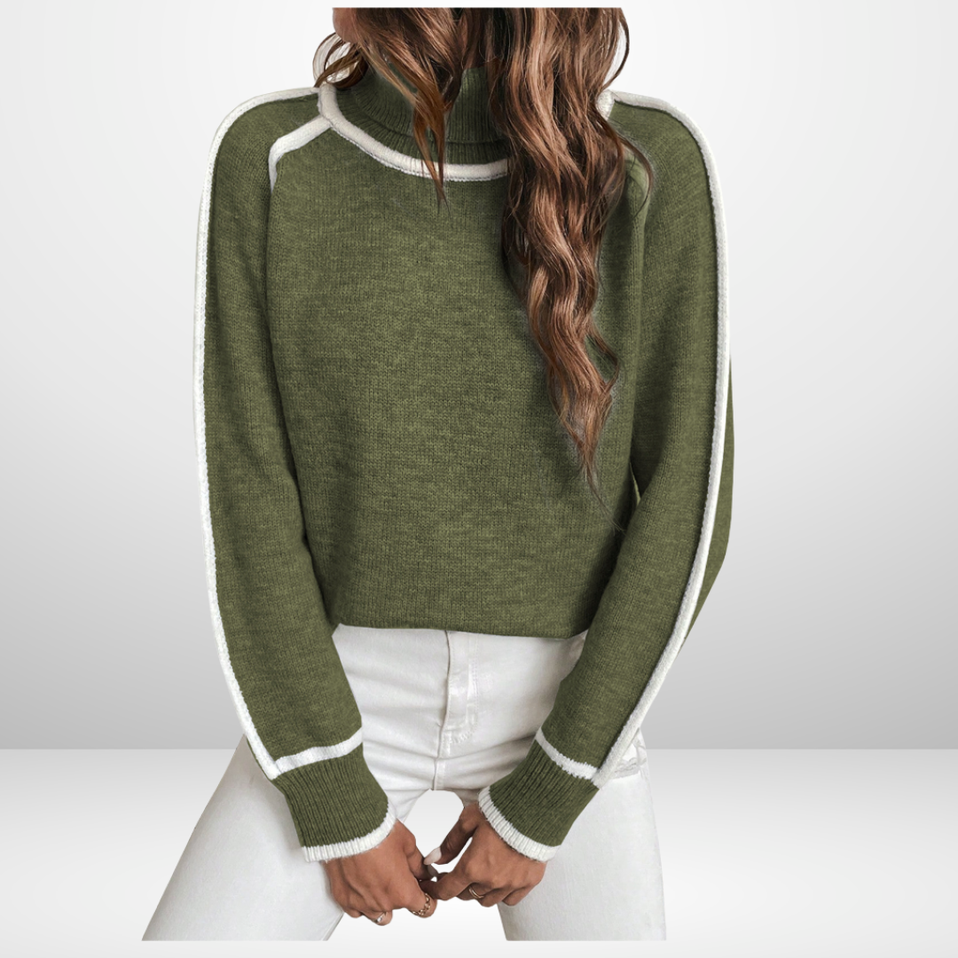 Laluna® | Warm polo neck jumper
