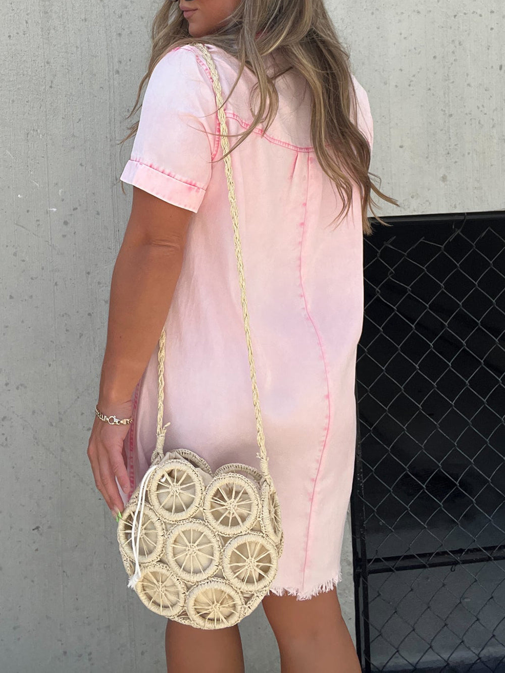 Tencel Shirt Dress Happy Ends Pink