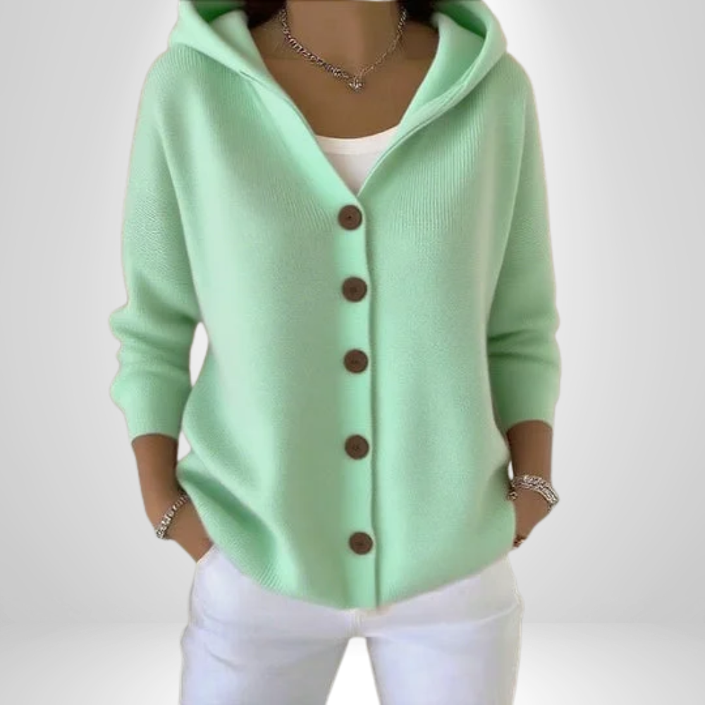 Cléandre - Hooded Gilet with Buttons