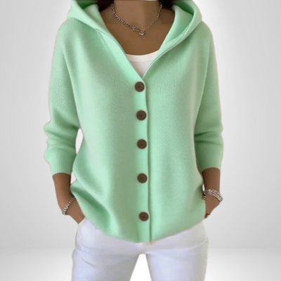 Cléandre - Hooded Gilet with Buttons