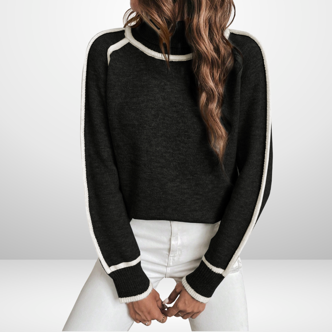 Laluna® | Warm polo neck jumper