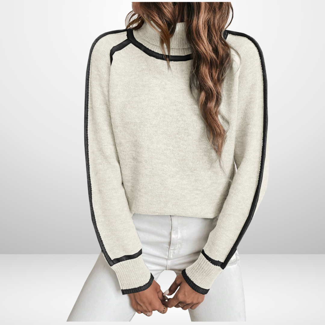 Laluna® | Warm polo neck jumper