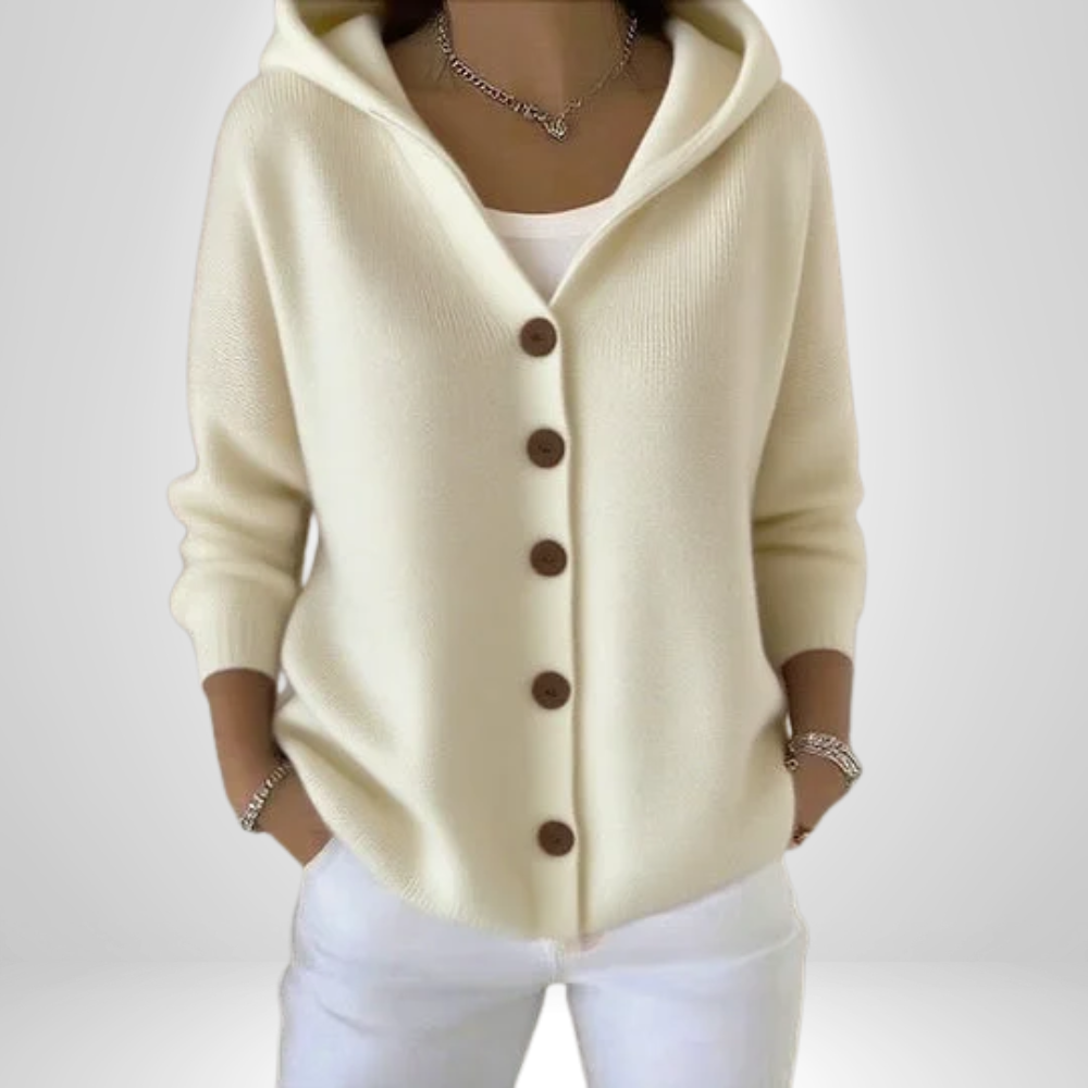 Cléandre - Hooded Gilet with Buttons