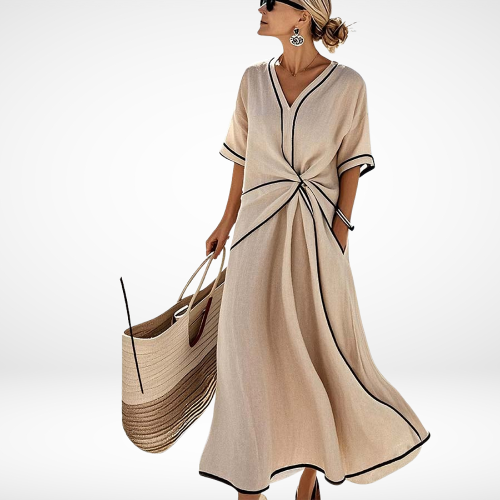 Claudine - Casual dress with stripes