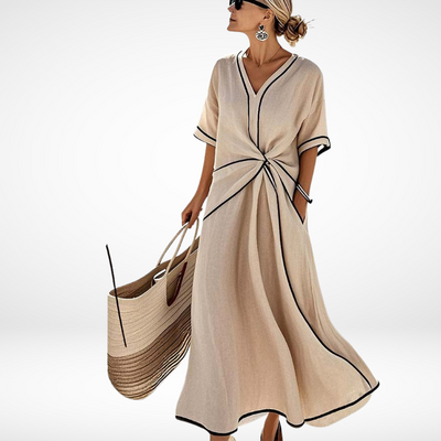 Claudine - Casual dress with stripes