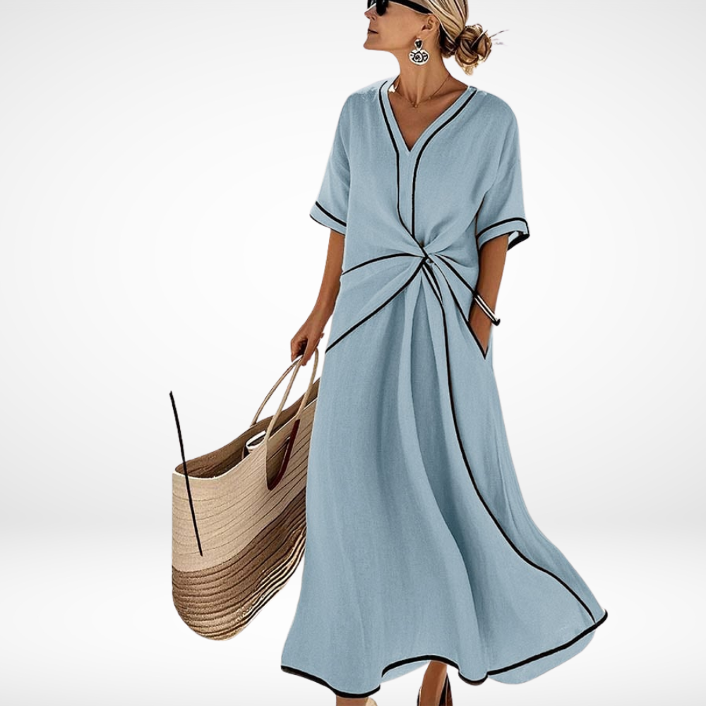 Claudine - Casual dress with stripes