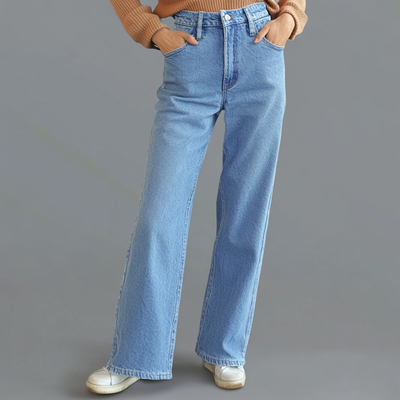 Laluna® | Blue Straight Jeans