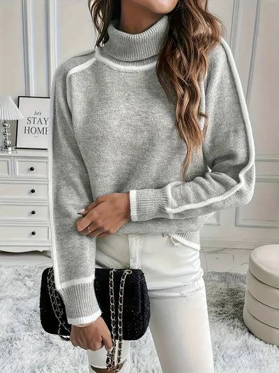 Laluna® | Warm polo neck jumper