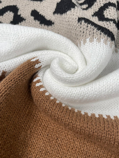 Laluna® | Sweater with Leopard Print
