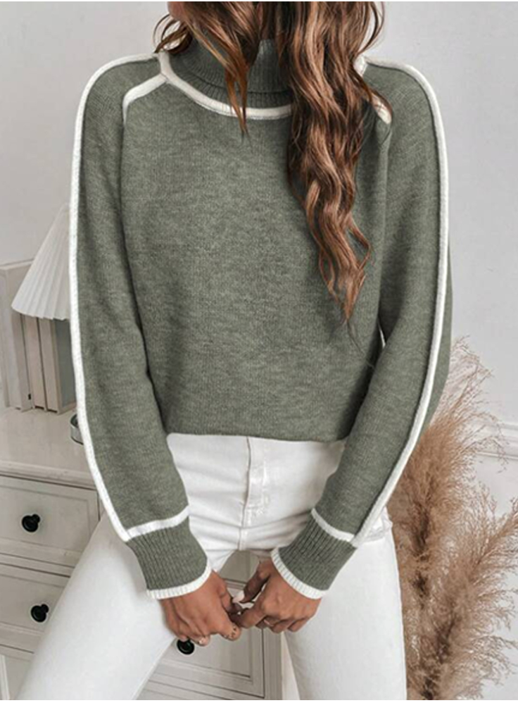 Laluna® | Warm polo neck jumper