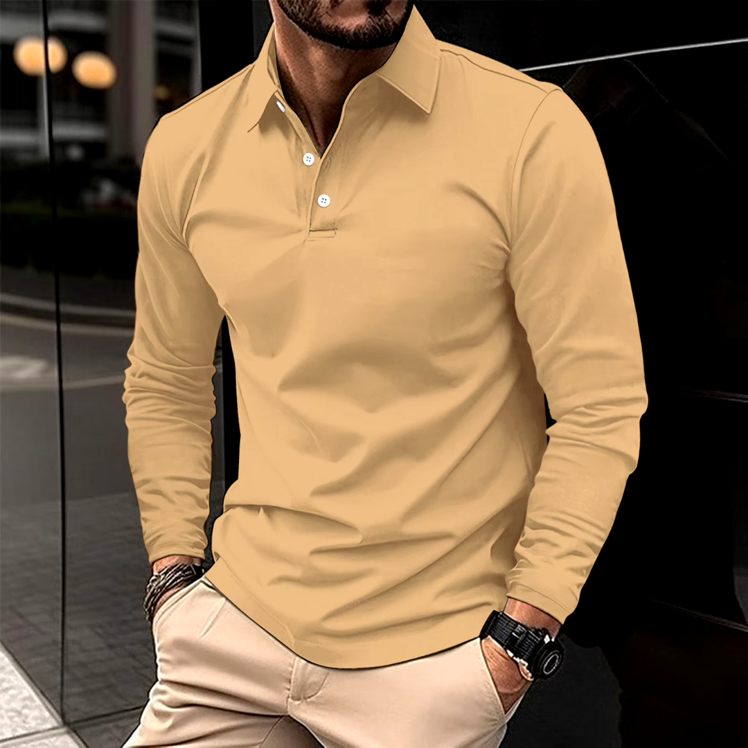 Ethan - Casual Long sleeved polo