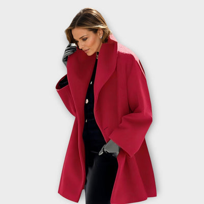 Emma - Luxury Wind-Resistant Wool Overcoat