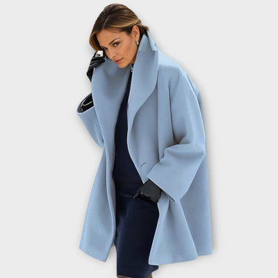 Emma - Luxury Wind-Resistant Wool Overcoat