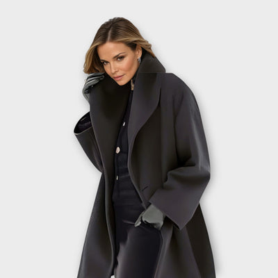 Emma - Luxury Wind-Resistant Wool Overcoat