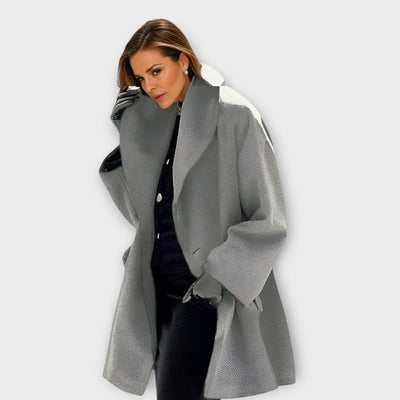 Emma - Luxury Wind-Resistant Wool Overcoat